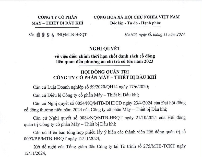 Một doanh nghiệp trên sàn chứng khoán lùi thời gian trả cổ tức vì lỗi đường truyền