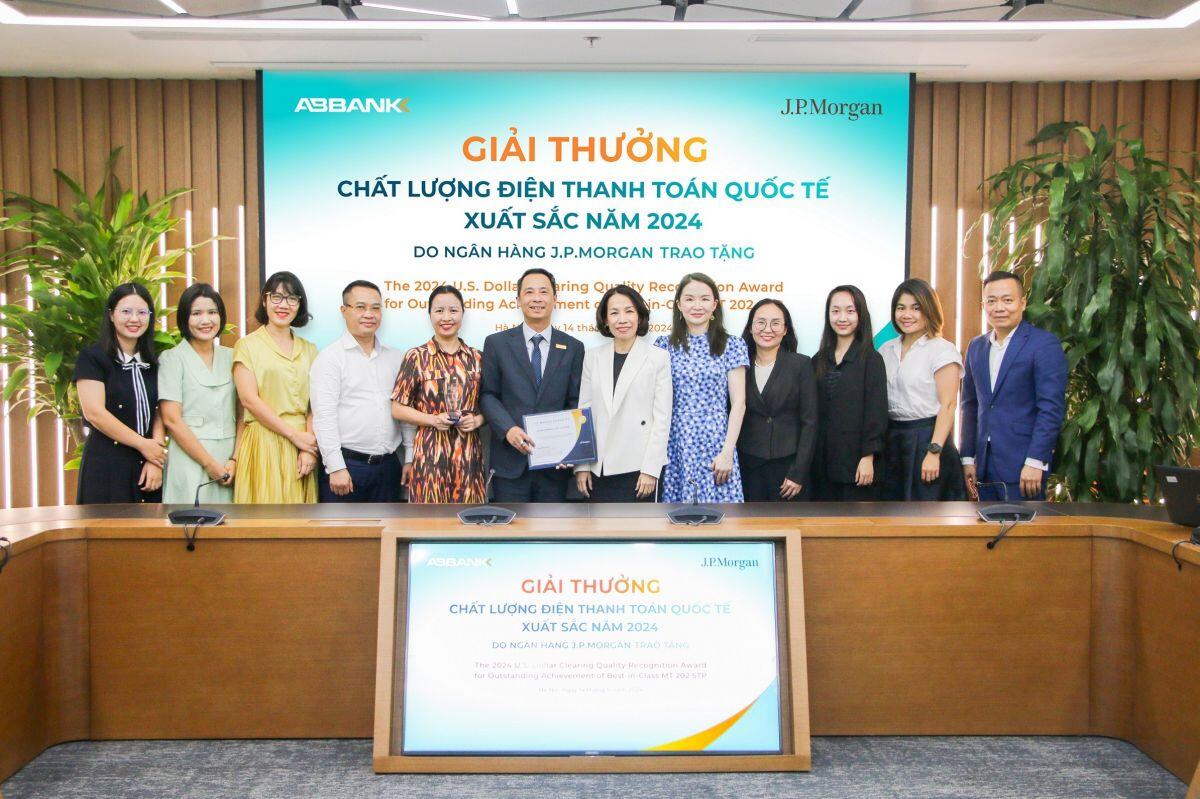 ABBank được vinh danh ngân hàng có “chất lượng điện thanh toán quốc tế xuất sắc 2024”