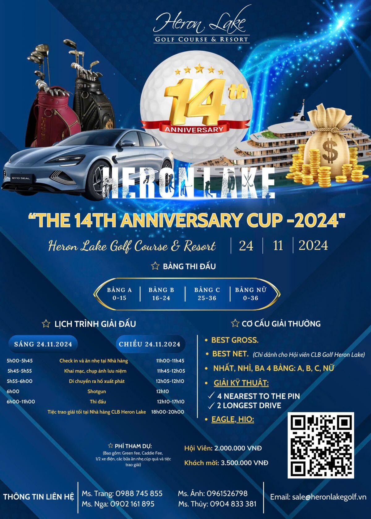 “The Anniversary Cup’’ -  Dấu Ấn 14 Năm Hình thành và Phát triển CLB Golf Heron Lake