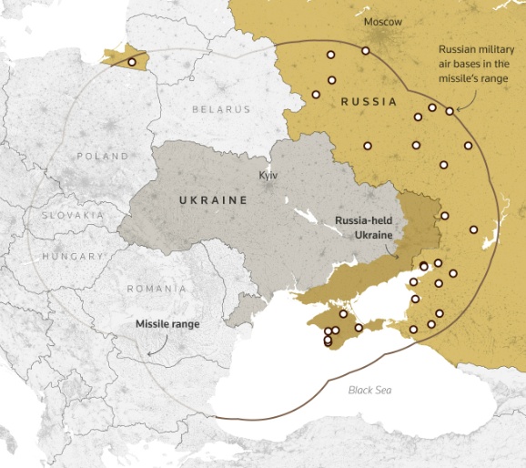 Mỹ có thể cấp cho Ukraine tên lửa xoay chiều xung đột, đe dọa lãnh thổ Nga