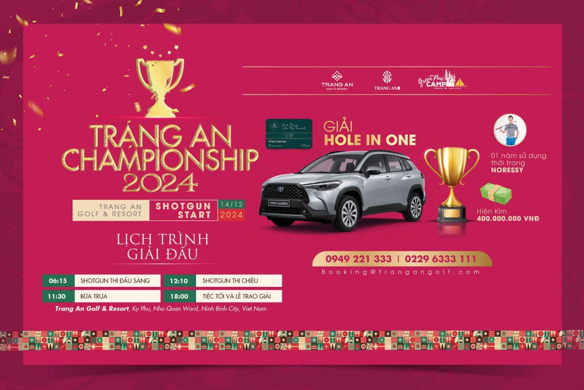 Trang An Championship 2024 sẽ khởi tranh trong tháng 12 với giải thưởng HIO lên tới hàng tỷ đồng