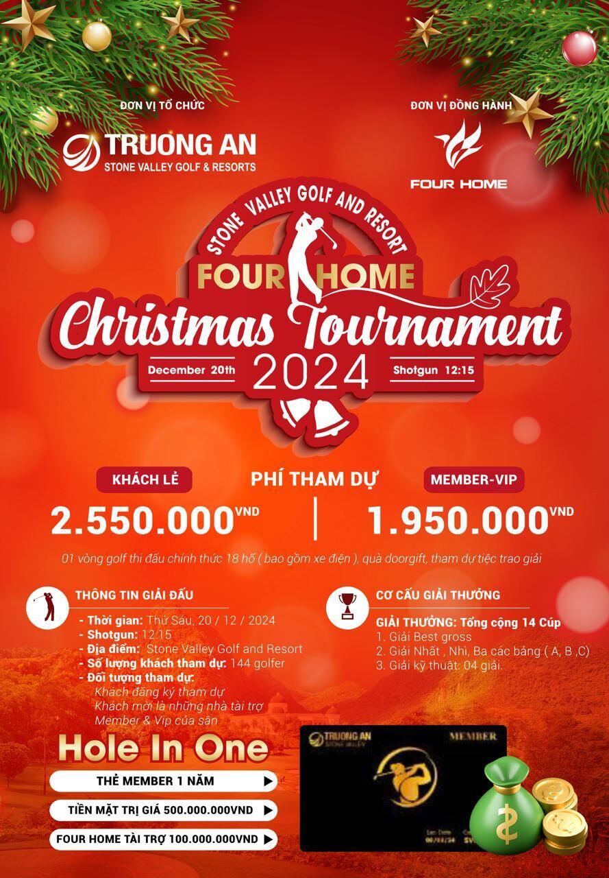 Giải đấu  "Stone Valley – Four Home Christmas Tournament 2024" chính thức khởi tranh trong tháng 12