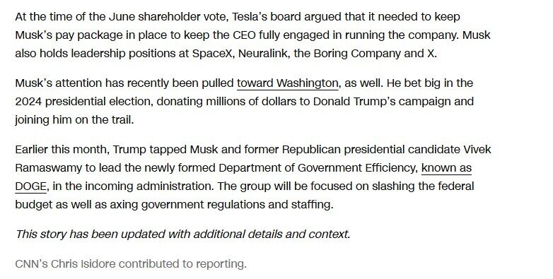 Elon Musk đón tin không vui: Gói thù lao kỷ lục hơn 100 tỷ USD lại bị bác bỏ, Tesla tuyên bố động thái giải quyết