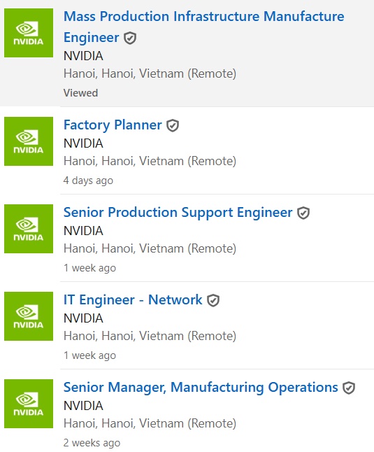 Nvidia thông báo tuyển dụng hàng loạt vị trí tại Việt Nam, cho phép ứng viên làm từ xa, yêu cầu nhiều năm kinh nghiệm