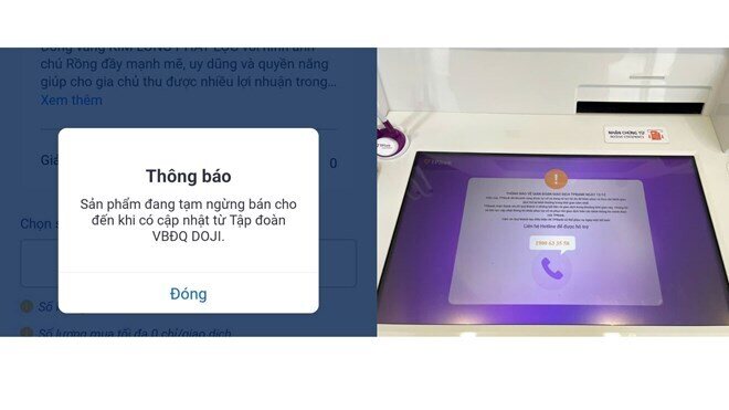 DOJI dừng mua bán vàng qua eGOLD do lỗi hệ thống TPBank