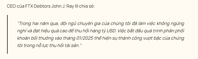 FTX bắt đầu trả nợ cho người dùng vào đầu năm 2025