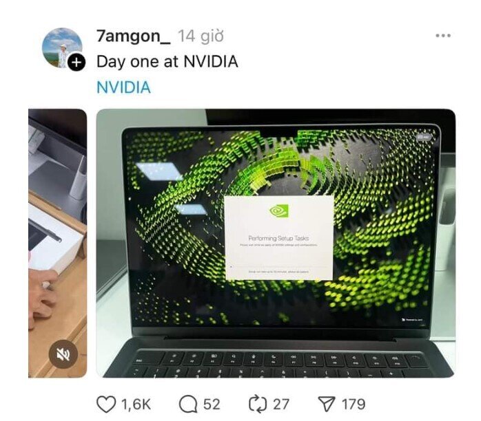 Nhân viên NVIDIA Việt Nam khoe đãi ngộ "khủng": Được cấp MacBook Pro đắt tiền ngay ngày đầu làm việc