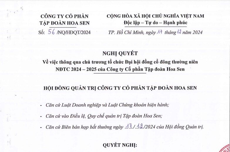 Cổ phiếu về sát giá sổ sách, Hoa Sen phát động thái lạ