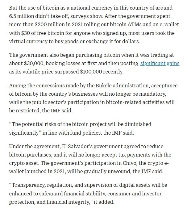 El Salvador chính thức hạ tham vọng dùng Bitcoin làm tiền tệ quốc gia dù giá cao ngất ngưởng, đổi lấy khoản vay tỷ đô