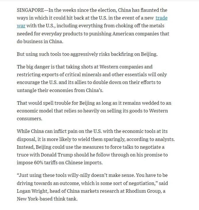 Trung Quốc không có nhiều dư địa để đáp trả thuế quan của ông Trump