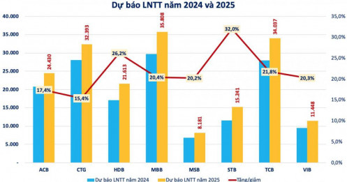 Chuyên gia gọi tên 8 ngân hàng, kỳ vọng lợi nhuận năm 2024 có thể tăng trưởng 20-30%