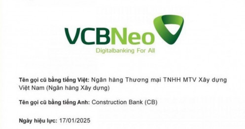 Sau khi về với Vietcombank, CB đổi tên thành VCBNeo