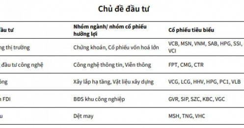 Các công ty chứng khoán 'lăng xê' nhóm ngành nào trong năm 2025?
