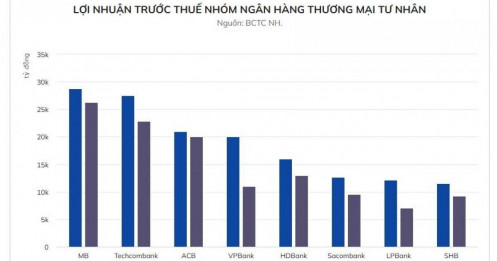 8 ngân hàng tư nhân báo lãi trên 10.000 tỷ đồng