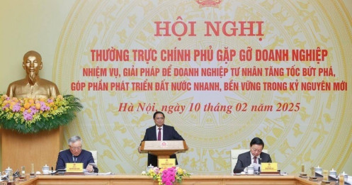 Thủ tướng: Để đạt mục tiêu tăng trưởng 2 con số rất cần sự đóng góp của các tập đoàn và cộng đồng doanh nghiệp