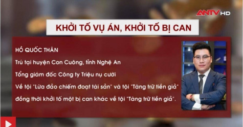 Khởi tố tổng giám đốc CTCP Triệu Nụ Cười tội lừa đảo về đồng tiền QFS TNCVN