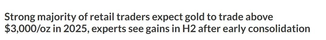 Giá vàng sẽ vượt mốc 3.000 USD/ounce trong 2025