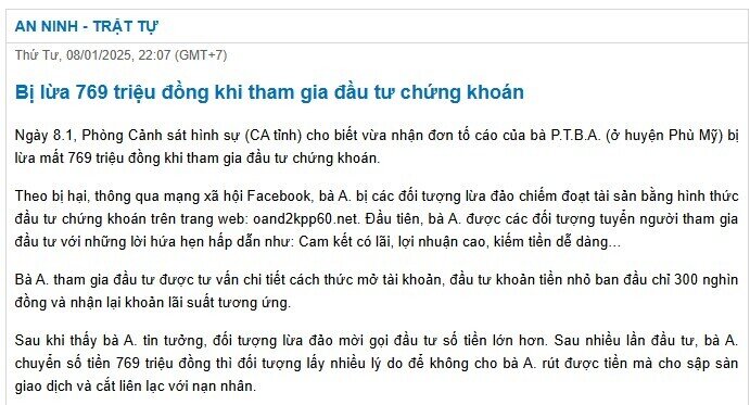 Mất gần 1 tỷ vì tin lời các "thầy" chứng khoán online