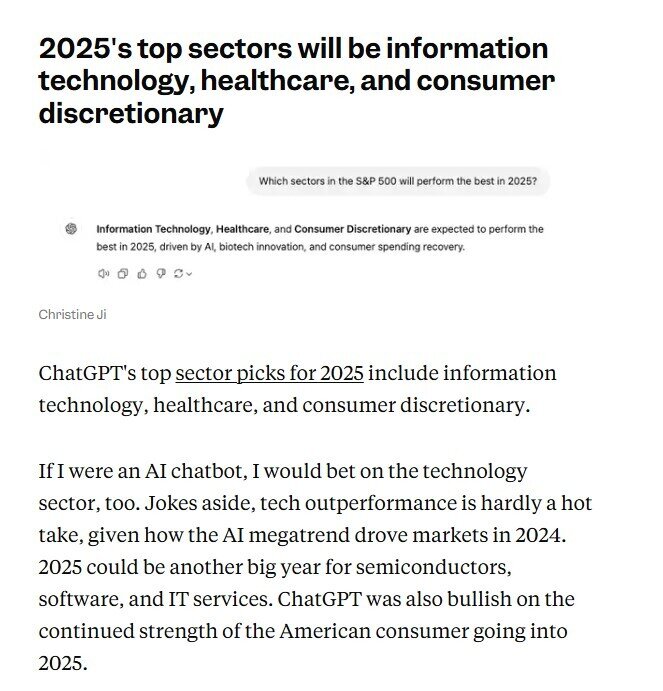 ChatGPT trả lời gì khi được hỏi về giá cổ phiếu và Bitcoin năm 2025?