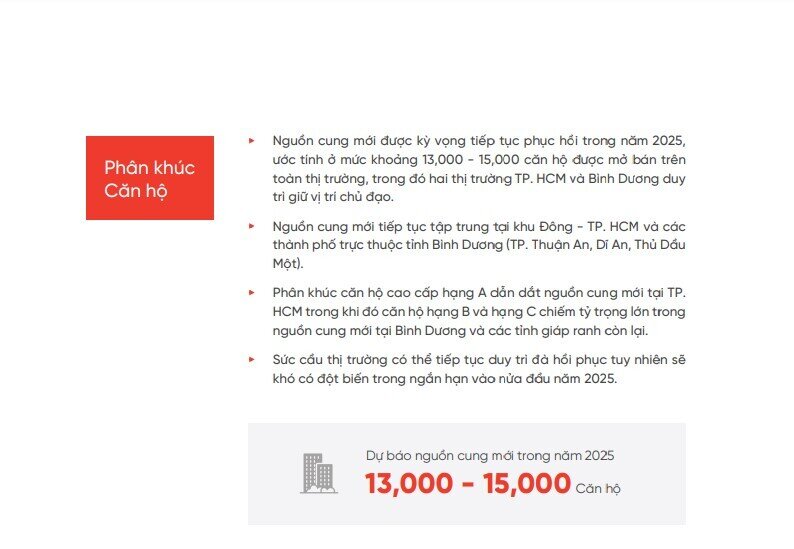 Dự báo bất ngờ về các phân khúc BĐS trong năm 2025?
