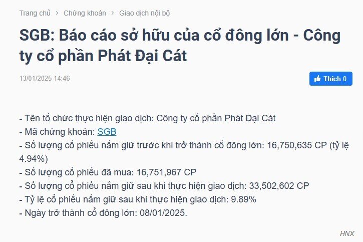 Một doanh nghiệp BĐS vừa mua lượng lớn cổ phiếu ngân hàng
