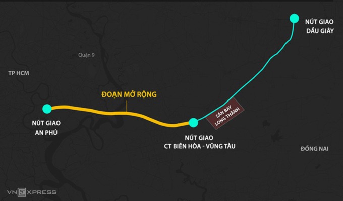 Cao tốc TP HCM - Long Thành có thể mở rộng bằng vốn trái phiếu Chính phủ