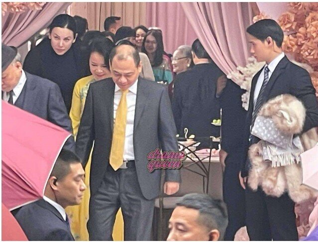 Tỷ phú Phạm Nhật Vượng lộ diện tại lễ ăn hỏi của con trai và Á hậu Phương Nhi