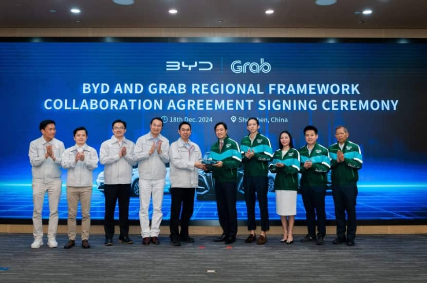 Grab mua 50.000 xe điện của BYD, tham vọng bá chủ dịch vụ taxi tại Đông Nam Á