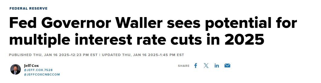 Fed có thể sẽ hạ lãi suất 3-4 lần trong năm 2025