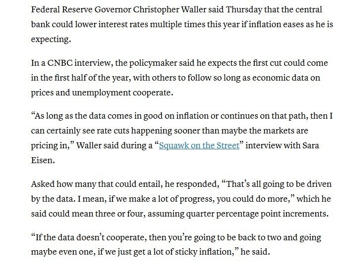 Fed có thể sẽ hạ lãi suất 3-4 lần trong năm 2025