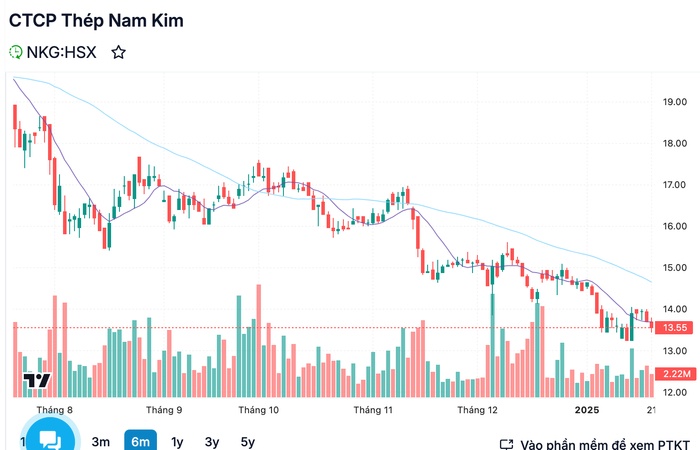 Thép Nam Kim phát hành hơn 52 triệu cổ phiếu thưởng, tăng vốn điều lệ lên gần 3.160 tỷ đồng