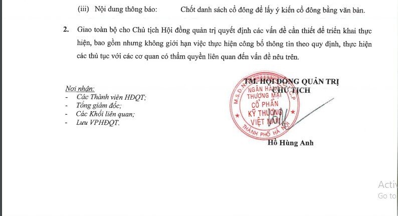 Techcombank của tỷ phú Hồ Hùng Anh sắp thành lập công ty bảo hiểm nhân thọ