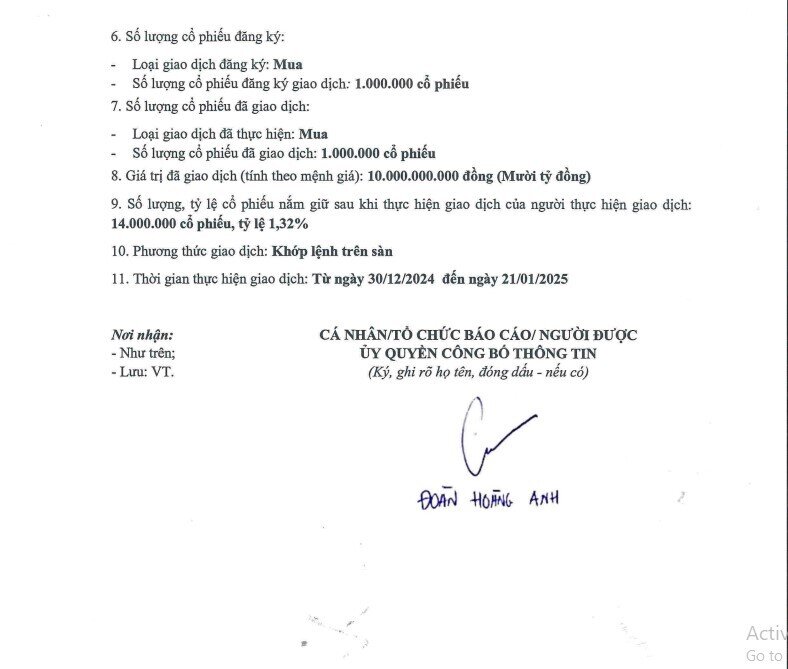 Con gái bầu Đức mua lượng lớn cổ phiếu HAG ngay trước đại sóng 'cá tầm ăn sâu canxi'