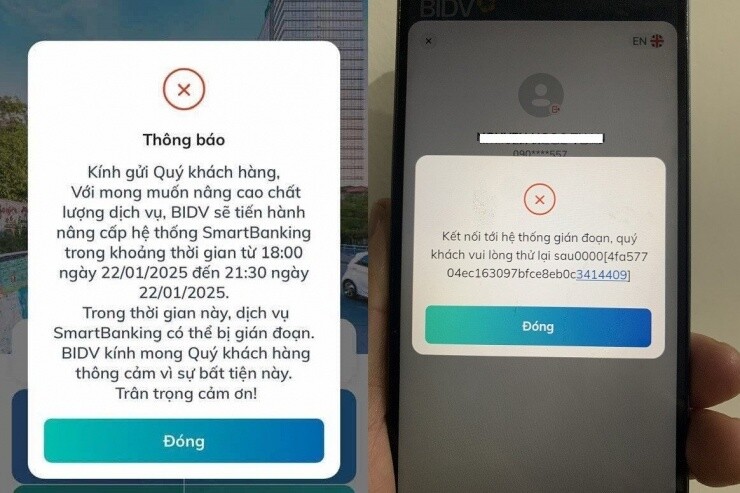 Gần Tết, app ngân hàng thi nhau bận "bảo trì" đột xuất