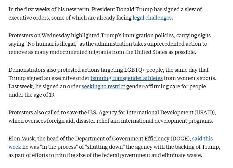 Biểu tình 50501 phản đối ông Trump rầm rộ ở Mỹ