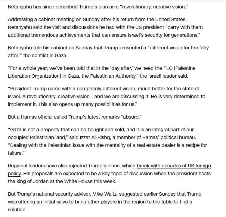 Ông Trump gọi Gaza là 'khu BĐS lớn', đẩy mạnh kế hoạch tái phát triển