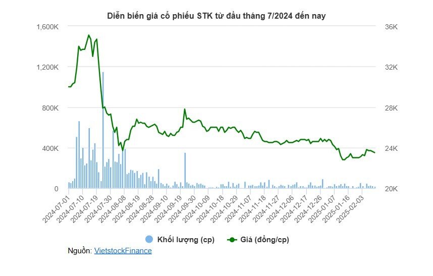 STK hụt hơi năm 2024 nhưng dự báo lãi ròng gấp 11 lần trong năm 2025