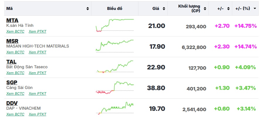 Loạt cổ phiếu điện, phân bón, cao su tăng rực rỡ, tiền “nóng” vẫn hoạt động mạnh