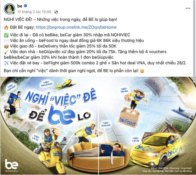 beBike gây tranh cãi khi tung code NGHIVIEC giảm ngay 30%