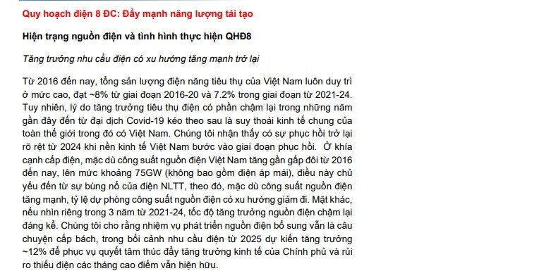 Đề xuất đẩy mạnh đầu tư năng lượng tái tạo trong Quy hoạch điện VIII: REE, HDG, PC1... được hưởng lợi