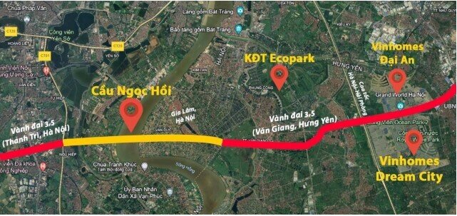 Hà Nội sẽ sớm báo cáo Chính phủ về dự án "siêu cầu" Ngọc Hồi gần 12.000 tỷ đồng, kết nối loạt khu đô thị Ecopark, Vinhomes...