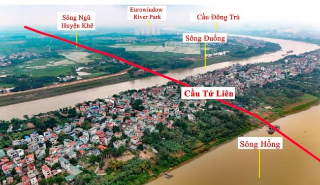“Siêu cầu” Tứ Liên 20.000 tỷ đồng chưa khởi công, giá bất động sản xung quanh đã cao ngất ngưỡng, đất rao bán "hở ra là mất"