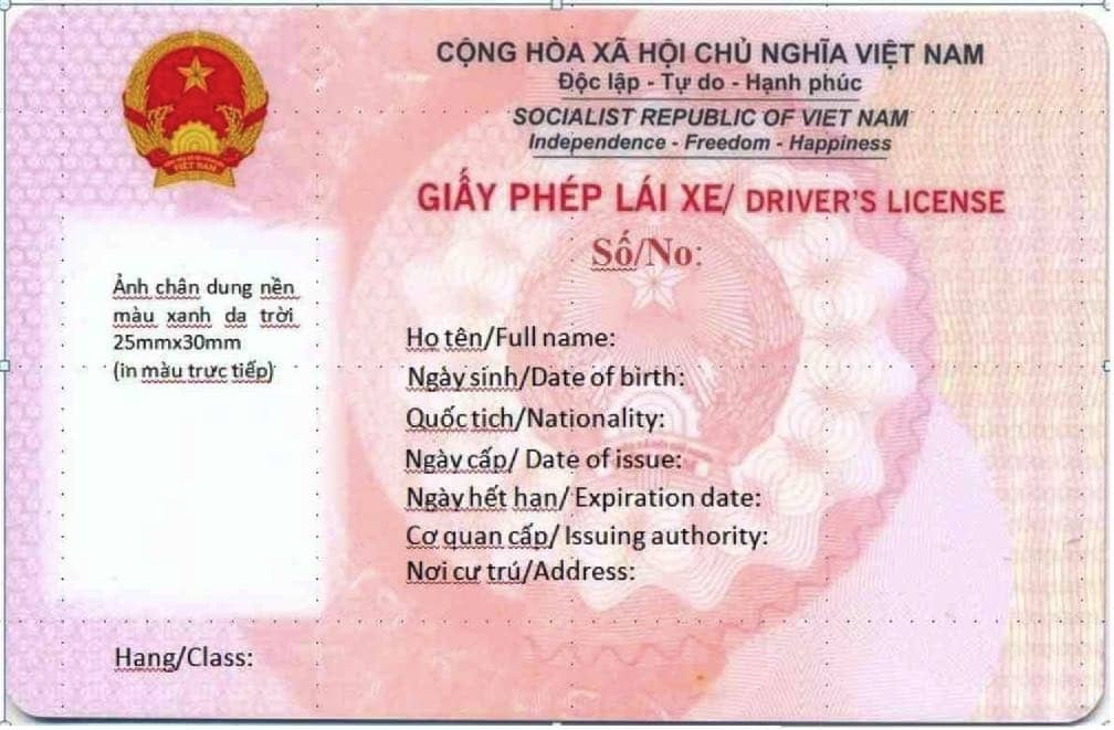 Giấy phép lái xe đổi sang màu hồng, thêm mã QR code