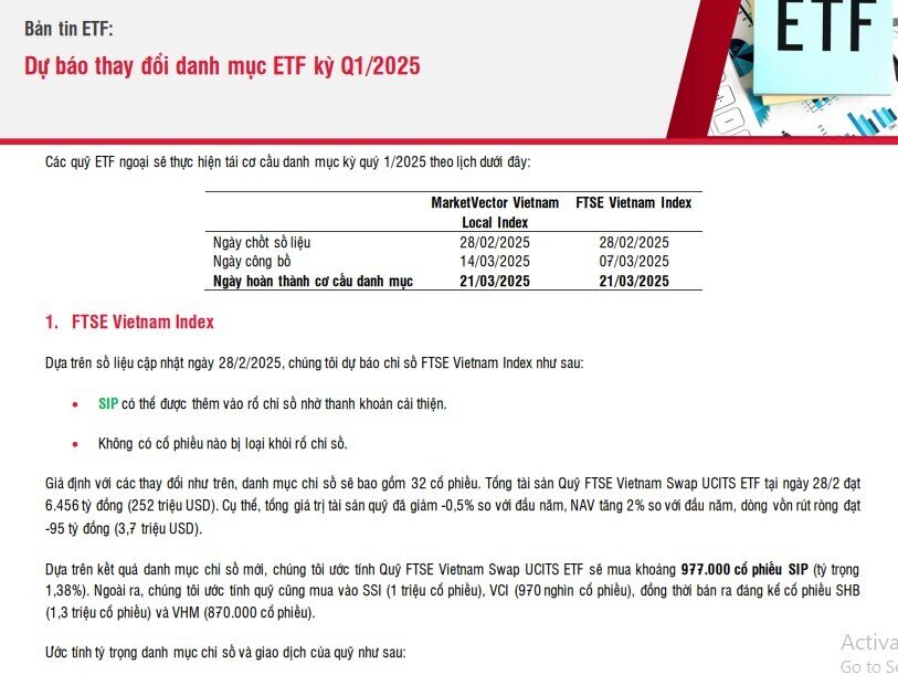 Quỹ ETF ngoại quy mô 10.000 tỷ đồng dự kiến gom hàng triệu cổ phiếu NAB, HPG, POW, mạnh tay xả mã đầu ngành BĐS