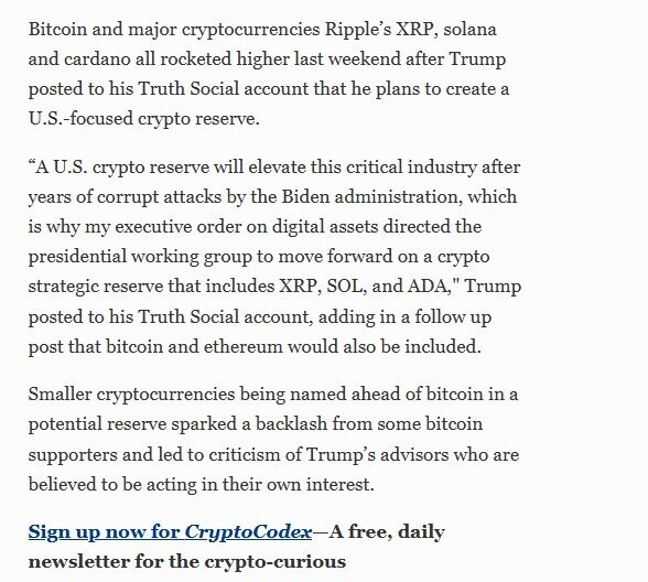 Ngày mai ông Trump sẽ công bố quyết định quan trọng về tiền số, giá Bitcoin tăng vọt