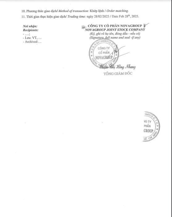 Cổ đông lớn của Novaland bị bán giải chấp cổ phiếu trước thềm ĐHCĐ 2025