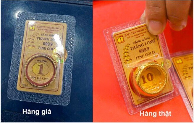 Khách mua vàng gắn nhãn Bảo Tín Minh Châu nhưng khi bán lại, chủ tiệm nói: Đây là hàng giả