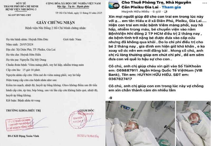 Cảnh giác chiêu đăng tải hình ảnh bệnh nhi tử vong để lừa đảo