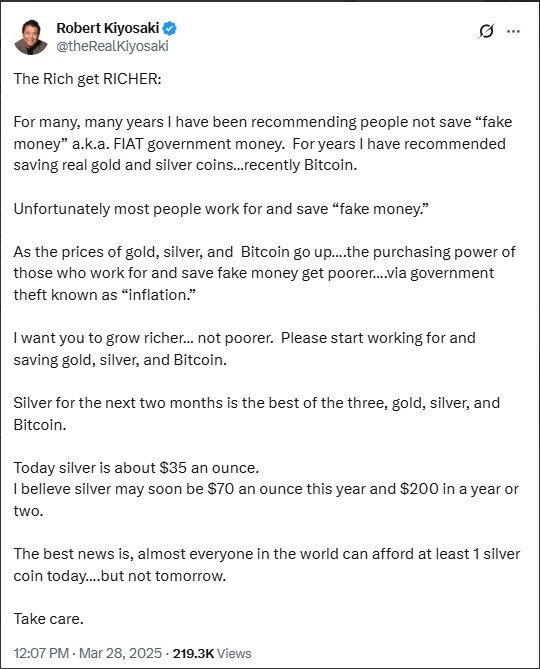 Không phải vàng hay Bitcoin, tác giả 'Cha giàu, Cha nghèo' bất ngờ chỉ ra đây mới là kênh đầu tư vượt trội trong 2 tháng tới