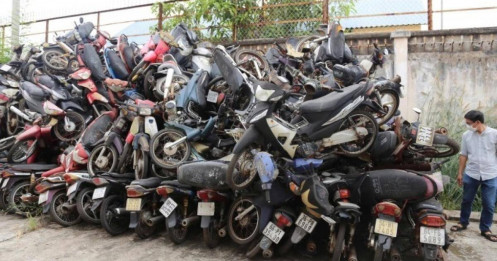 Đề xuất bán phương tiện vi phạm để giảm tải kho bãi